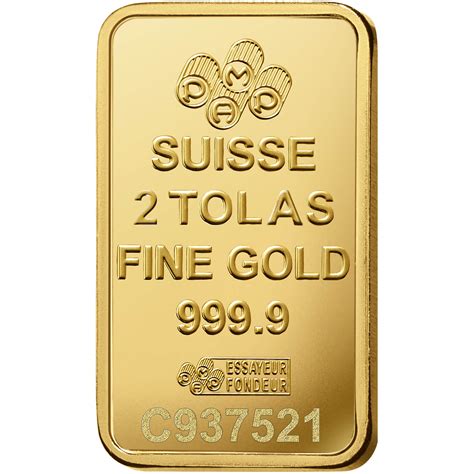 Lingotin d'or 2 tolas PAMP Suisse Lady Fortuna Veriscan | Gold Avenue