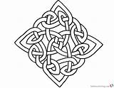 Celtic Knot Coloring Pages Square Pattern  Free Printable sketch template