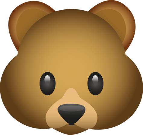 Download Bear Emoji Image in PNG | Emoji Island