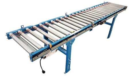 Powered Roller Conveyor | 24V Motorized Rollers | 24"W x 10'L