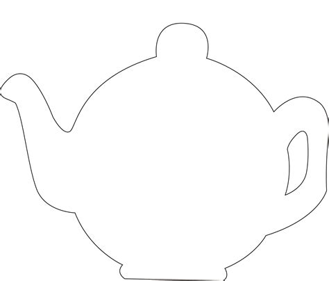 Teapot Template Free Printable This Could Be A Great Souvenir Or Party Favor Box Either A Nice ...