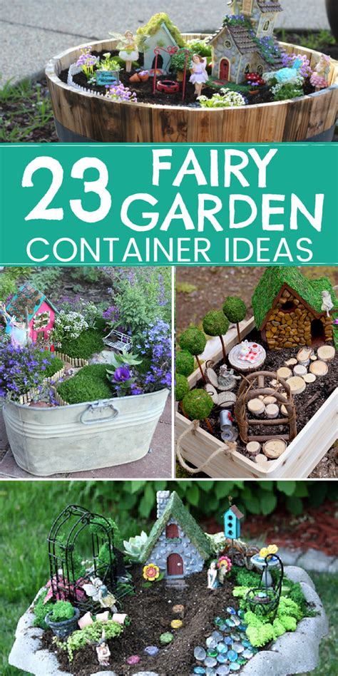 24 Unique Outdoor Fairy Garden Container Ideas