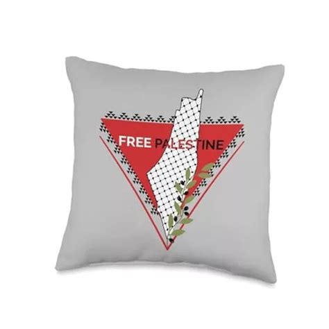 FREE PALESTINE GAZA Palestinian Flag Palestine Map Keffiyeh Throw Pillow 16x16 £49.30 - PicClick UK