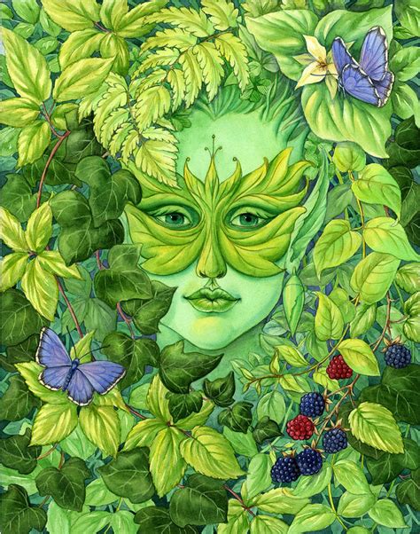 Green Woman Painting by Barbara Lanza | Fine Art America