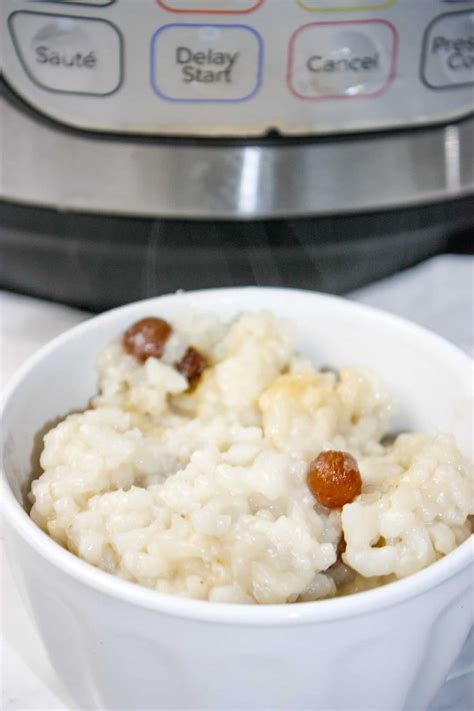 Instant Pot Arborio Rice Pudding - Dairy Free - Kiss Gluten Goodbye