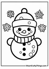Free Snowman Coloring Pages For Preschool sketch template