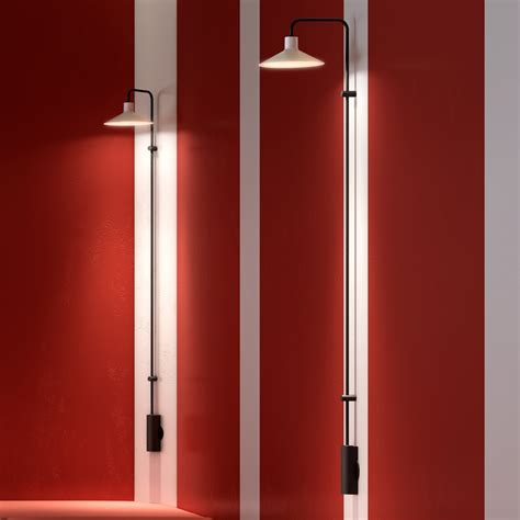 Bover Platet A06 LED wall lamp switch, light grey | Lights.co.uk