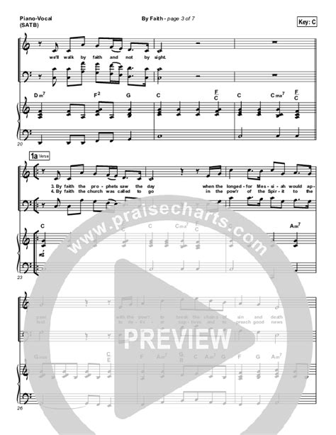 By Faith Sheet Music PDF (Keith & Kristyn Getty) - PraiseCharts