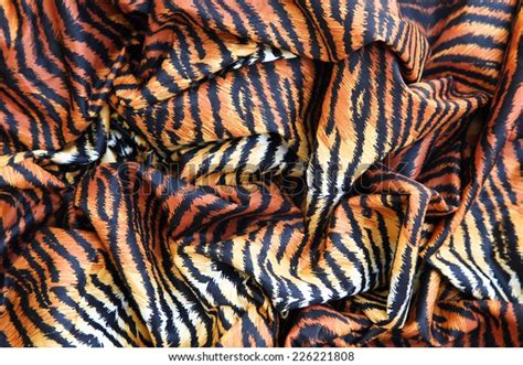 Tiger Pattern Fabric Stock Photo (Edit Now) 226221808