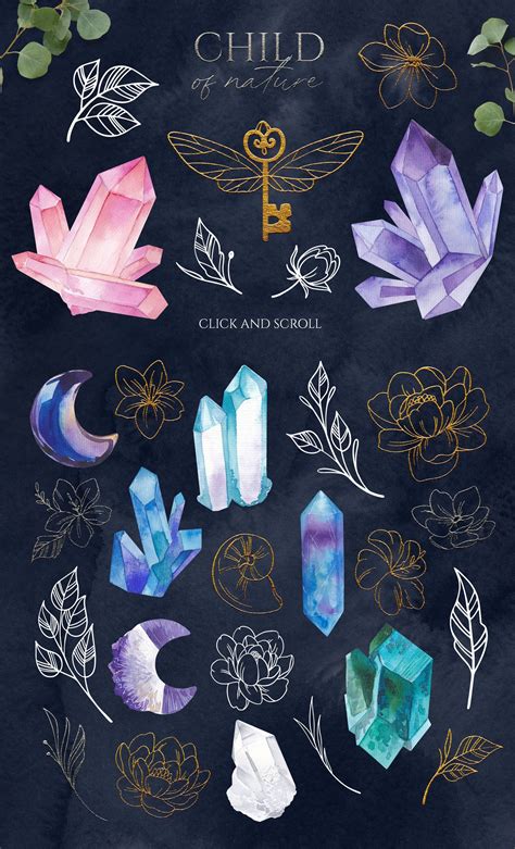 MOON GODDESS magic design kit | Crystal drawing, Crystals art drawing, Crystal illustration