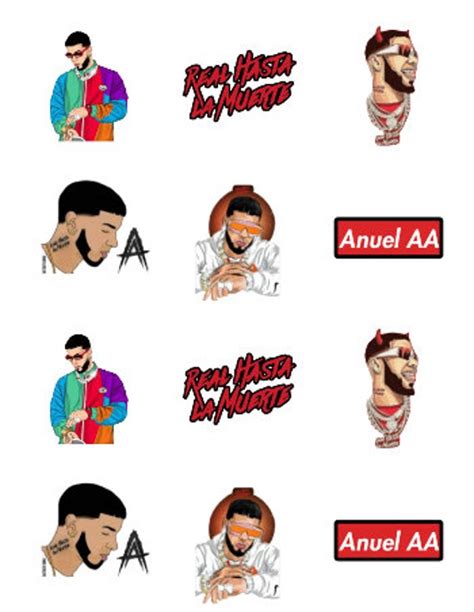 Anuel AA Pre-cut Edible Images Multiple Sizes For: Cake - Etsy