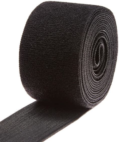 VELCRO 1806-OW-PB/B Black Nylon Onewrap Velcro Strap, Hook and Loop, 2" Wide, 10' Length: Amazon ...