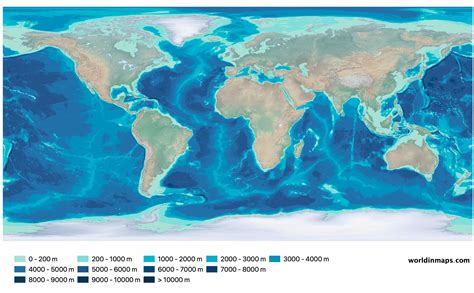 Pacific Ocean Underwater Map