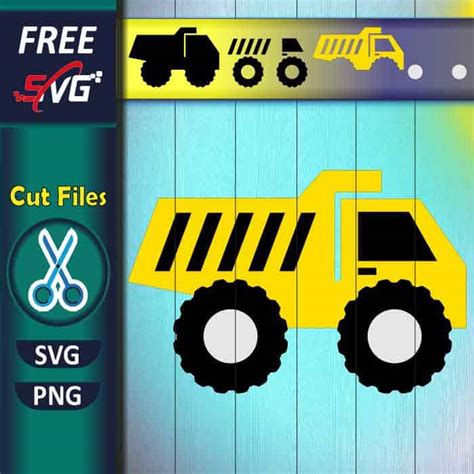 Construction dump truck SVG free | Free SVG Files