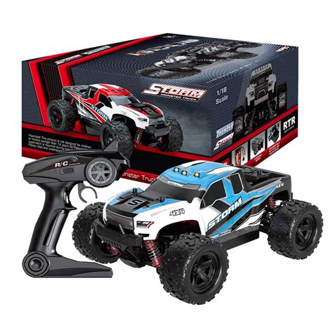 Remote Control Model Cars Electric Toy Off-Road 1:18 Bigfoot Truck for Kids and Adults New ...