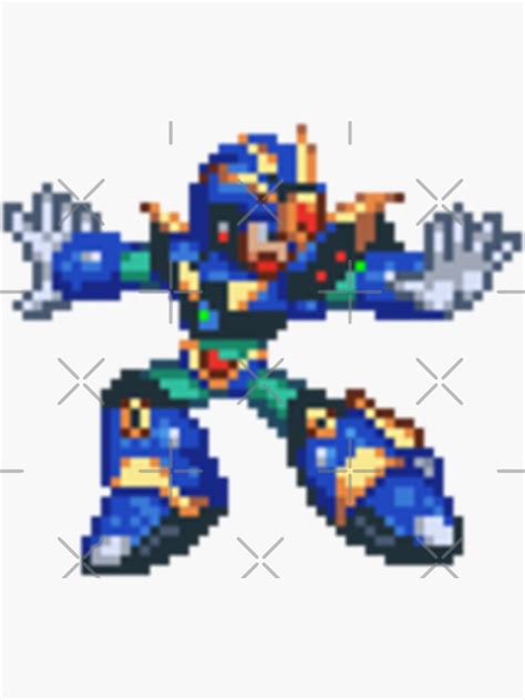 "Mega Man X5 Ultimate Armor X" Sticker by hansfriedrich6 | Redbubble