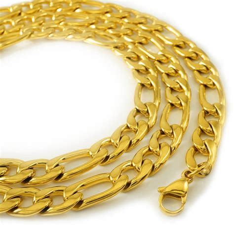 18K Gold Figaro Chain – Niv's Bling