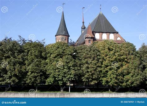 Cathedral in Kaliningrad stock image. Image of brick - 26876951