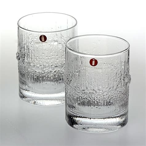 Antiques Atlas - Retro C1970s Pair Of Iittala Niva Drinking Glasses