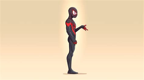 Spider Man Miles Minimalism 4k Wallpaper,HD Superheroes Wallpapers,4k ...
