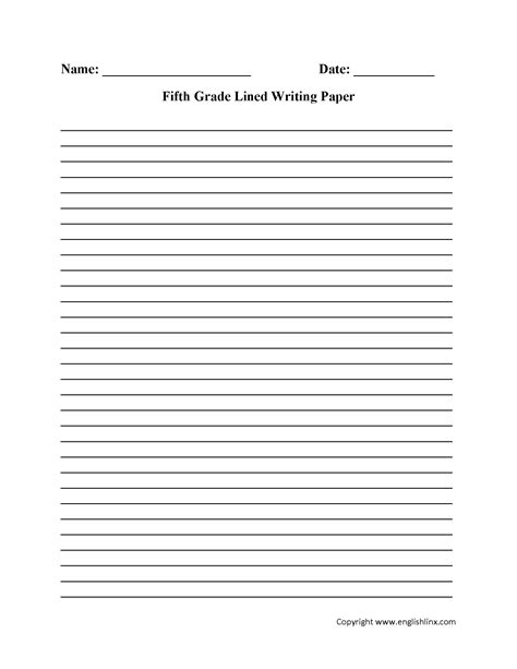 Writing Worksheets | Lined Writing Paper Worksheets