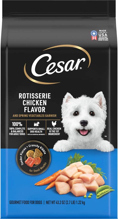 Amazon.com: Cesar Small Dog Food Variety Pack With 5 Lb Bag Of Filet Mignon Dry Food And 24 ...