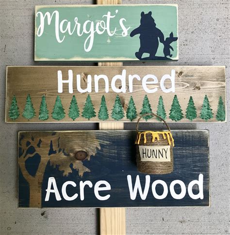 Custom Hundred Acre Wood Sign | Etsy