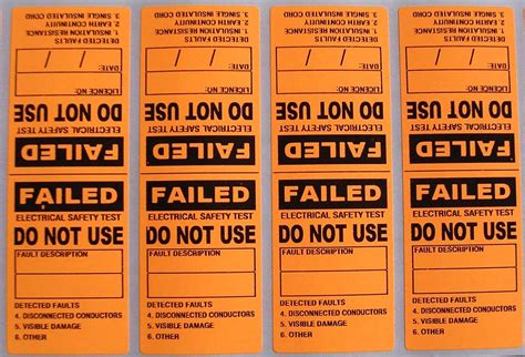 250 PVC ELECTRICAL / APPLIANCE TEST TAGS / LABELS. INCLUDES FREE CUSTOMISING | eBay