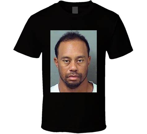 Tiger Woods Mug Shot T Shirt - newgraphictees.com Tiger Woods Mug Shot ...