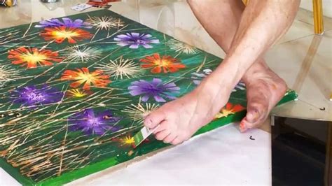 Artists who paint with their feet have ‘toe maps’ in their brains | Mouth and foot painting ...