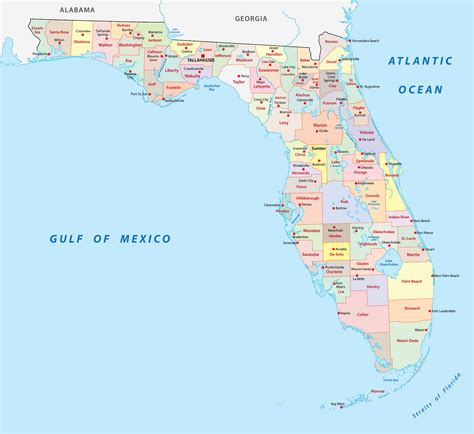 Florida Counties Map | Mappr