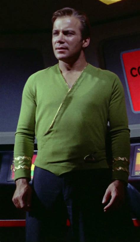 Image - Kirk wearing green wraparound tunic, sleeve rank.jpg | Memory ...