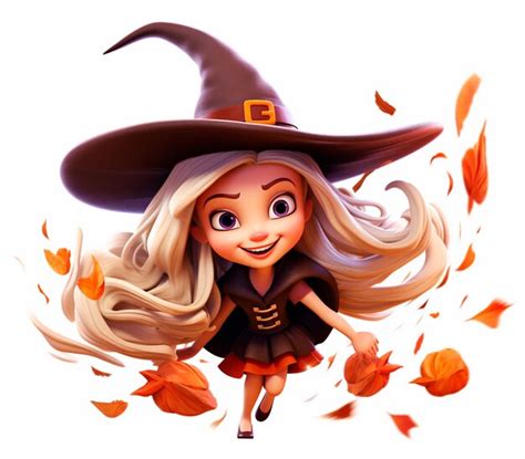 Premium AI Image | image of a beautiful witch happy halloween