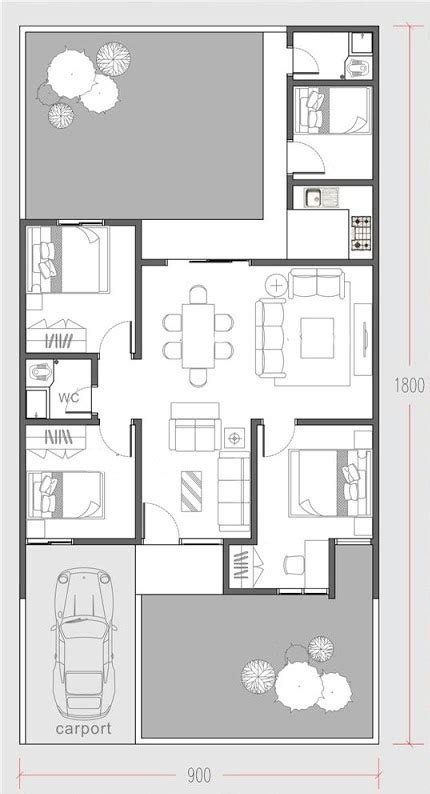 Three Bedroom Modern Minimalist House Plan - Pinoy House Plans