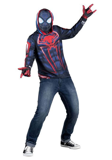 Adult Miles Morales Costume Top | Superhero Costumes