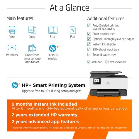 Buy HP OfficeJet Pro 9015e Wireless Color All-in-One Printer with bonus ...