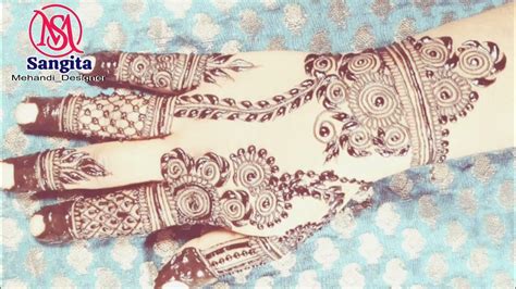 Ulte hath ki mehndi design! Back hand mehndi/ henna designs ! पीछे हाथ ...