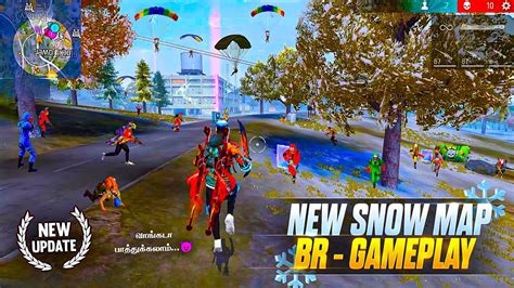 NEW SNOW MAP ️ BR-GAMEPLAY 🇮🇳 இப்போ வாங்கடா 😤🔥 NEW OB42 UPDATE MY FIRST ...