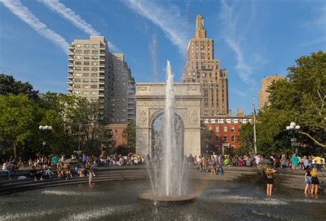 The Washington Square Park fountain is back on, so go dip your feet in ...