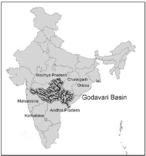 Location of the Godavari river basin | Download Scientific Diagram