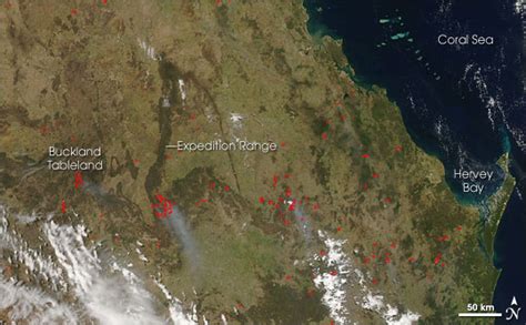 Fires in Southern Queensland