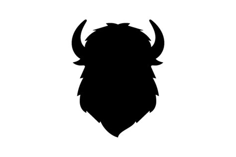 Bison Head Silhouette SVG Cut file by Creative Fabrica Crafts ...