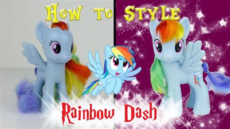 MLP Rainbow Dash Hair Styling Tutorial -- My Little Pony Fever - YouTube