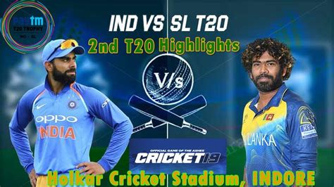 India vs Srilanka 2nd Paytm T20 Full Highlights 2020 (Cricket 19 Gamepla... | India cricket ...