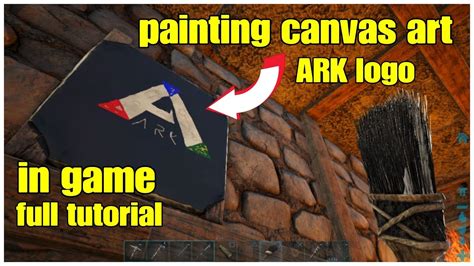 ARK Canvas Painting Dye and Brush Tips - Ark Logo - YouTube