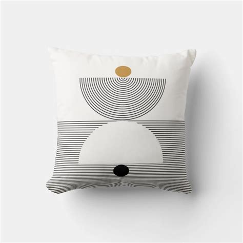 Minimalist Mid Century Modern Art Throw Pillow Cover - Etsy