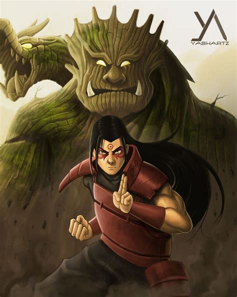 Naruto - Hashirama Senju, Yash Shetye on ArtStation at https://www.artstation.com/artwork/r82la ...