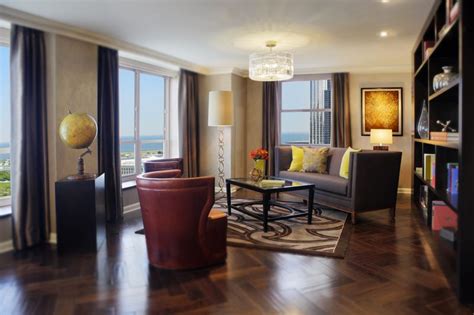 Hilton Chicago | Chicago hotel room, Chicago hotels, Dining room library