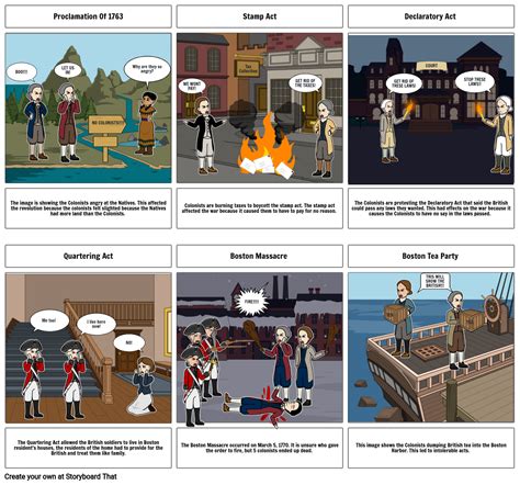 Causes Of The Revolution Storyboard von 1a9741ad