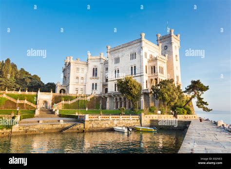 Miramare Castle, Trieste, Italy, Europe Stock Photo - Alamy